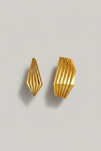 Boucles d'Oreilles "Plissé" XL.
