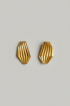 Boucles d'Oreilles "Plissé" XL.