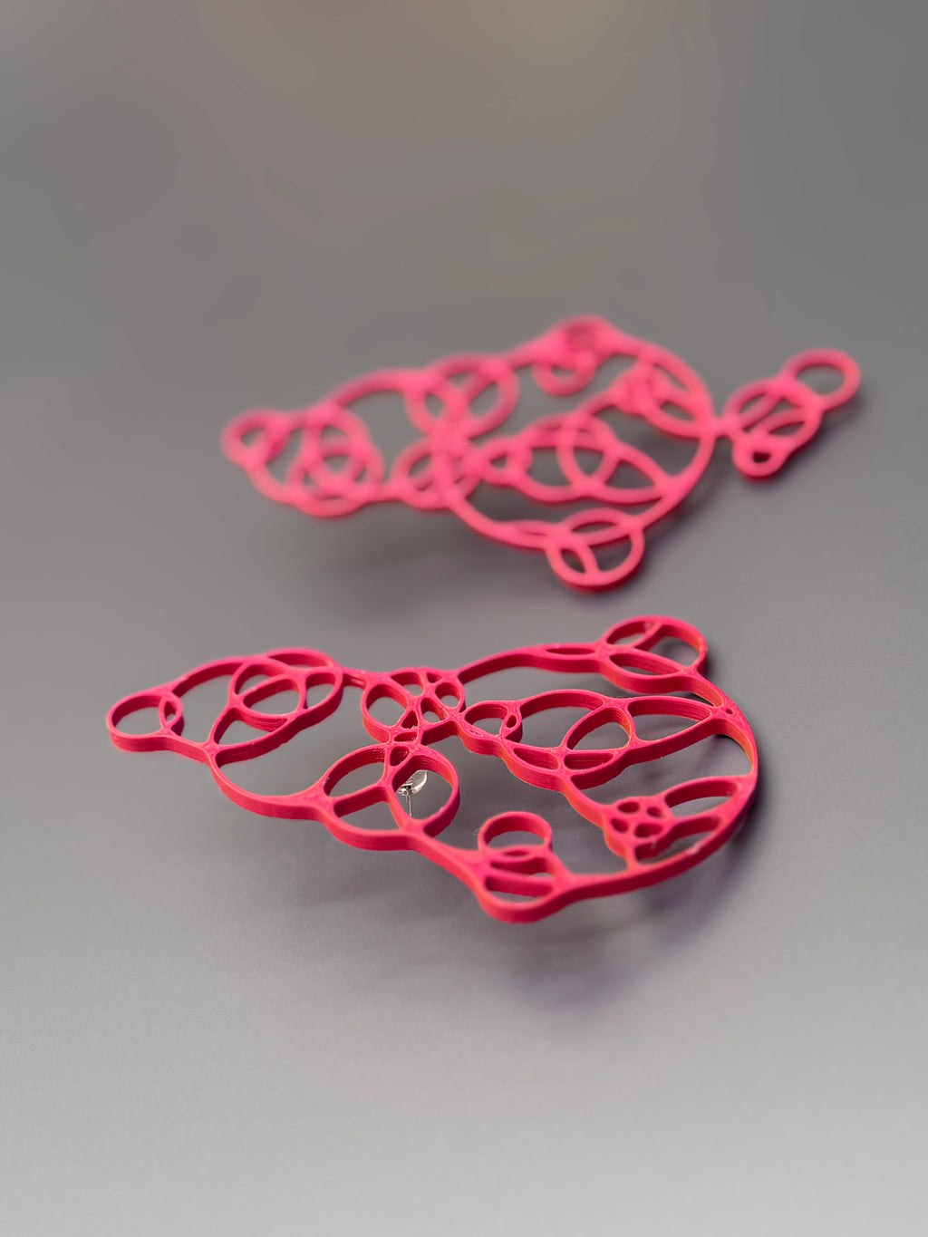 Bijoux d'oreille linéaires  "Bubbles"