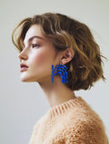 Matisse  inspiration  « Saule » - handmade PLA bioplastic earrings - Miette jewelry