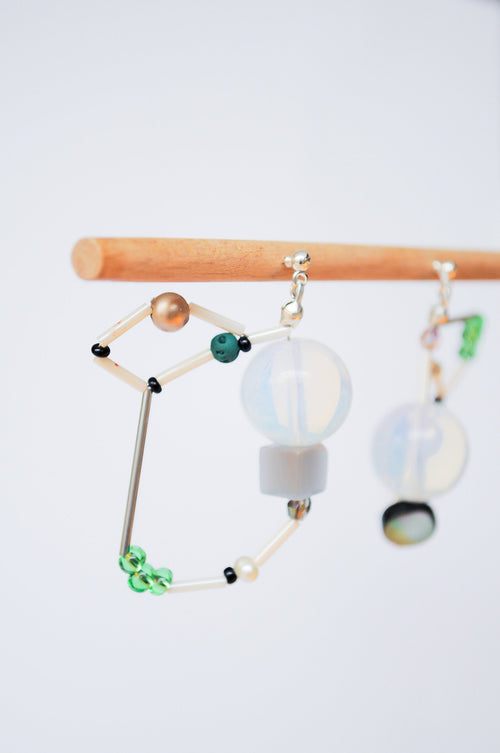 "Gustav Klimt" - handmade PLA bioplastic earrings - Miette jewelry