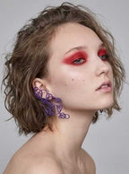 Bijoux d'oreille linéaires  "Bubbles"
