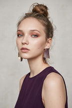 Boucles d'Oreilles "Plissé" XL.
