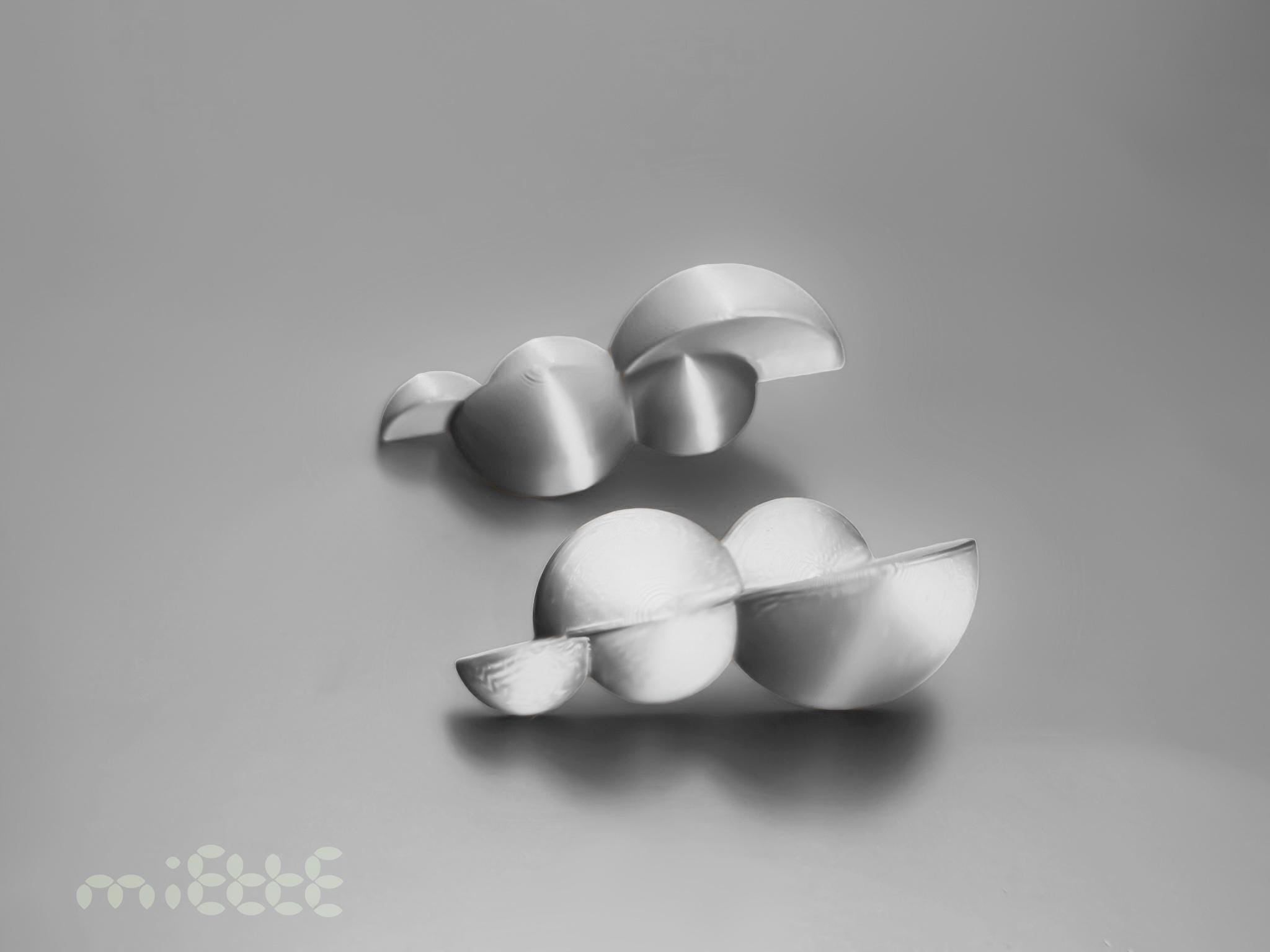 Boucles miette argenté