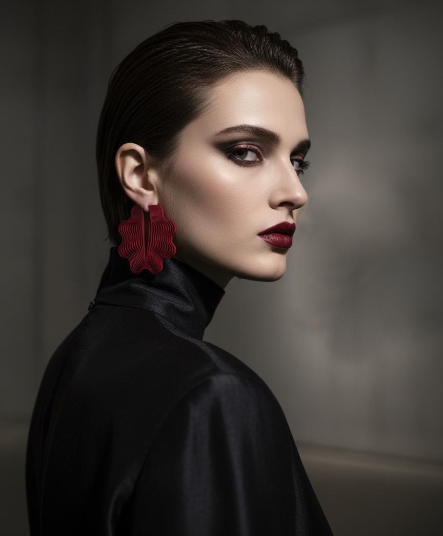 « Nuages » bouclés d’oreilles - handmade PLA bioplastic earrings - Miette jewelry