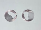 Créoles bioplastique PLA finition argentée
