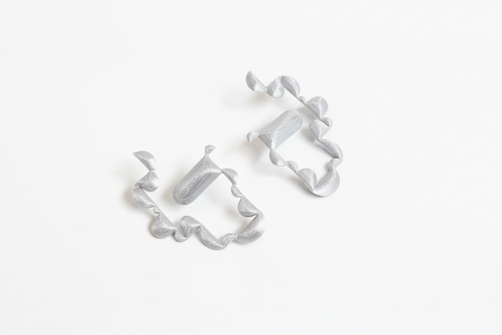 Les "Liquides" - handmade PLA bioplastic earrings - Miette jewelry