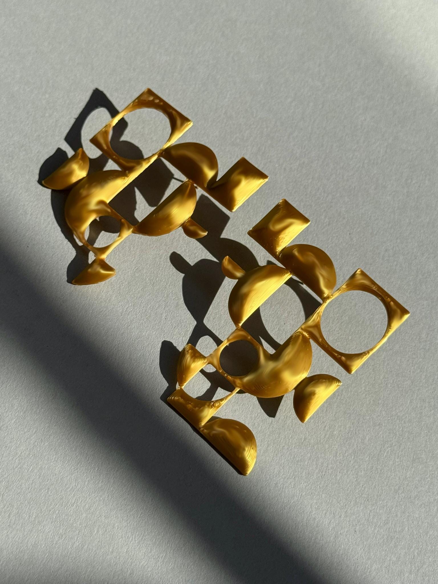 “Sculpture” - handmade PLA bioplastic earrings - Miette jewelry