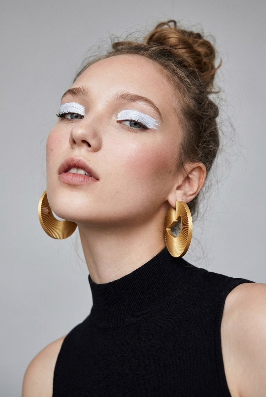 Boucles d'oreilles créoles « Écho»