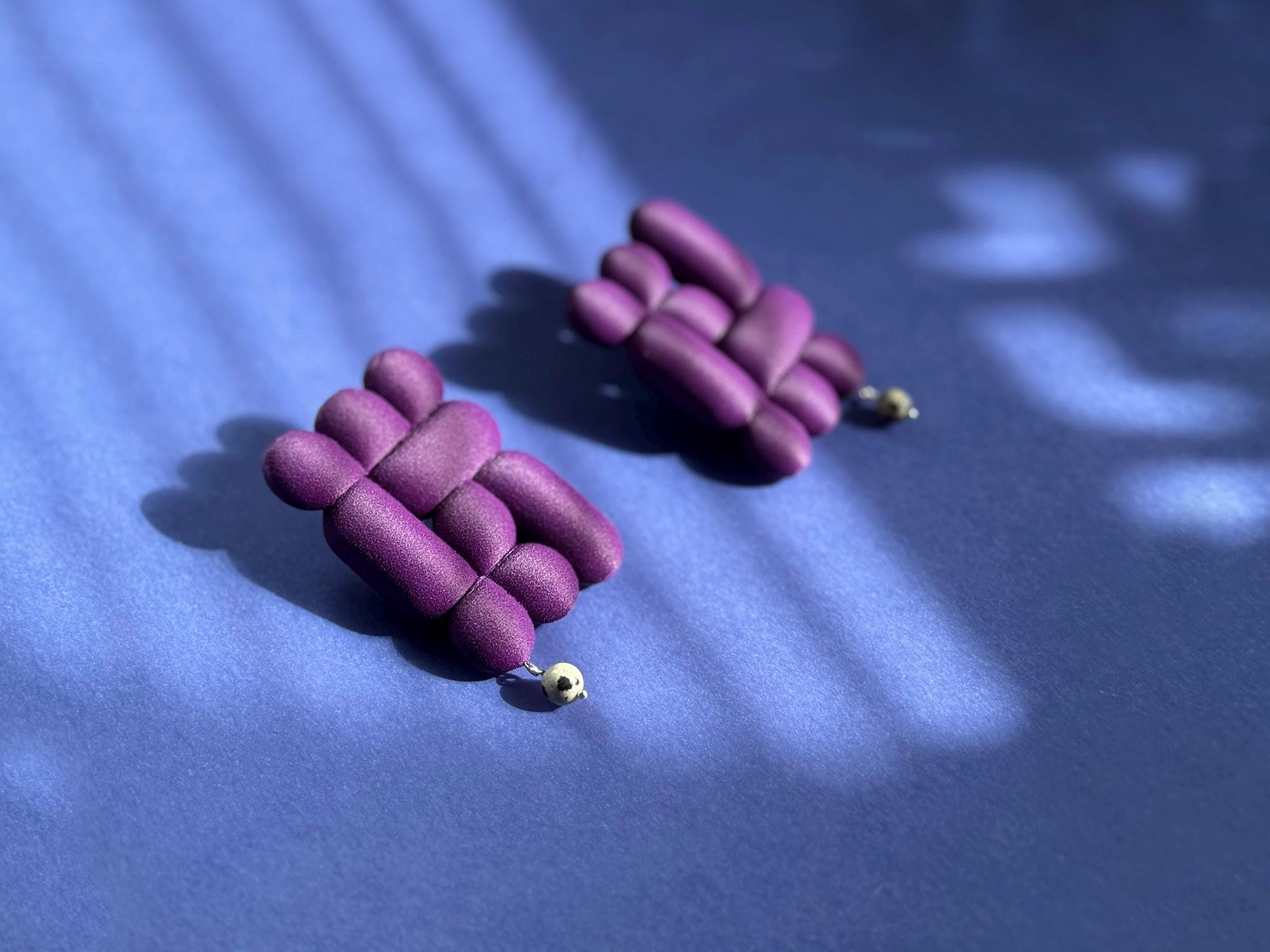 Boucles d'oreilles Brancusi Miette — grand format statement léger