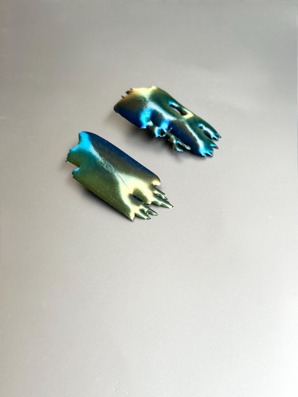 "La peinture" - handmade PLA bioplastic earrings - Miette jewelry