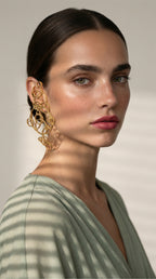 Bijoux d'oreille linéaires  "Bubbles"