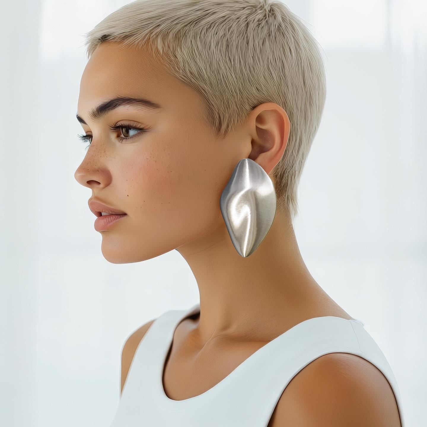 "Pierres" - handmade PLA bioplastic earrings - Miette jewelry