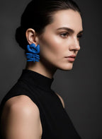 Les boucles Matisse Fleur bleues