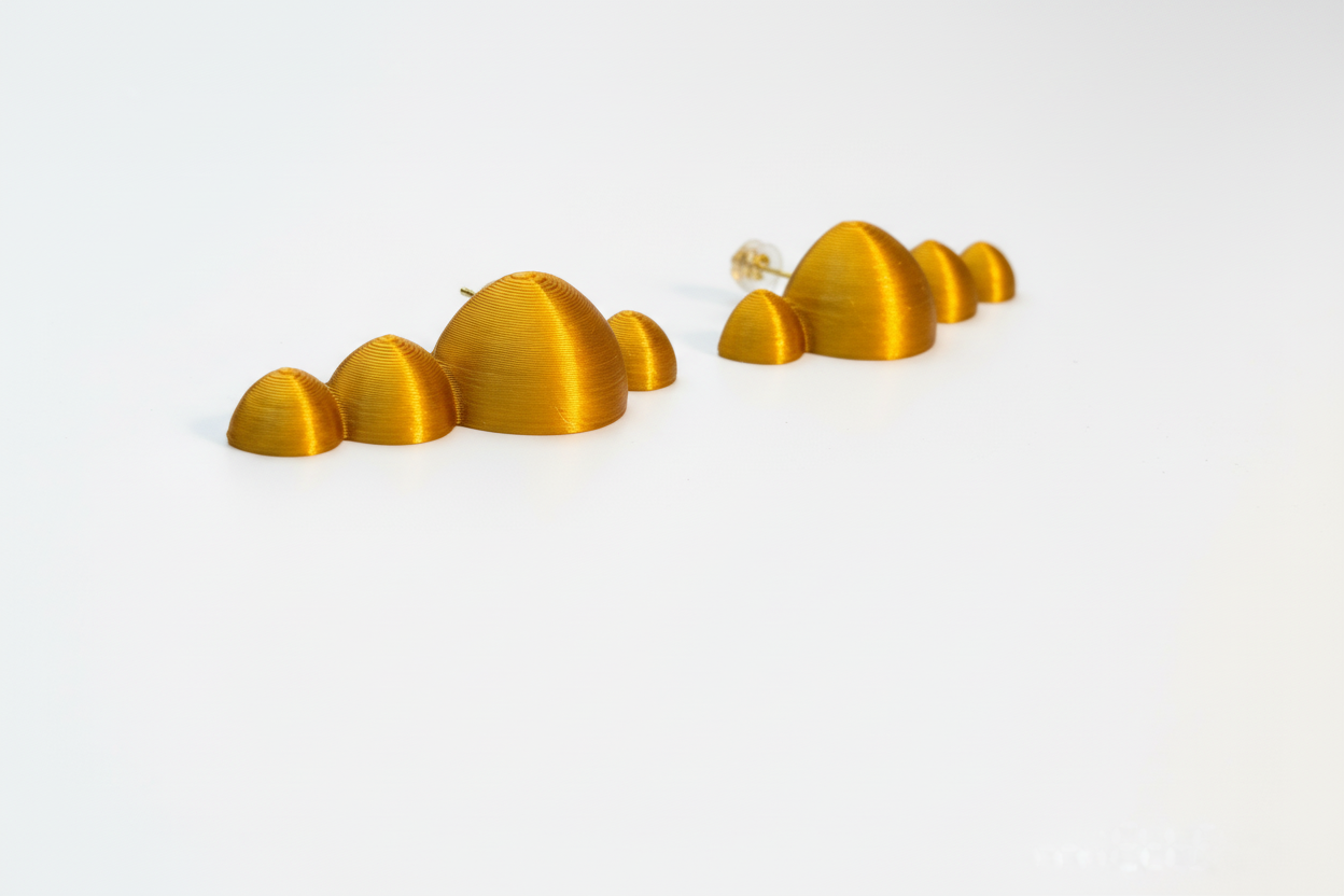 "Gouttelettes" - handmade PLA bioplastic earrings - Miette jewelry