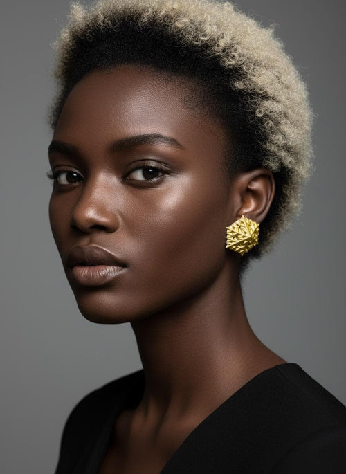 "Flocon" Fractales asymétriques - handmade PLA bioplastic earrings - Miette jewelry