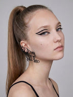 Bijoux d'oreille linéaires  "Bubbles"
