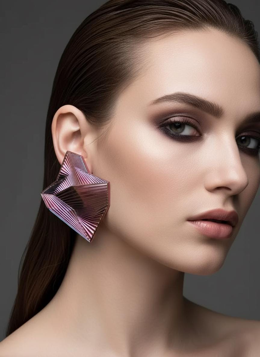 "Le Destin" - handmade PLA bioplastic earrings - Miette jewelry