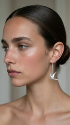 "Hirondelle" - handmade PLA bioplastic earrings - Miette jewelry