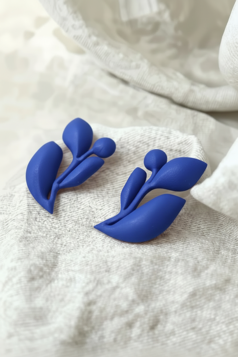 "Pivoine" Boucles série Matisse