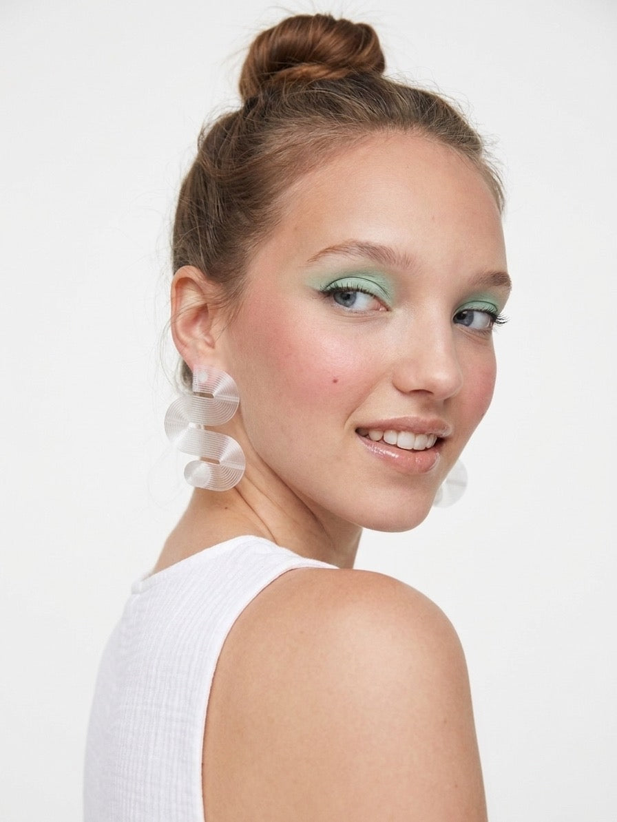 Linéaires "Bauhaus" boucles d’oreilles