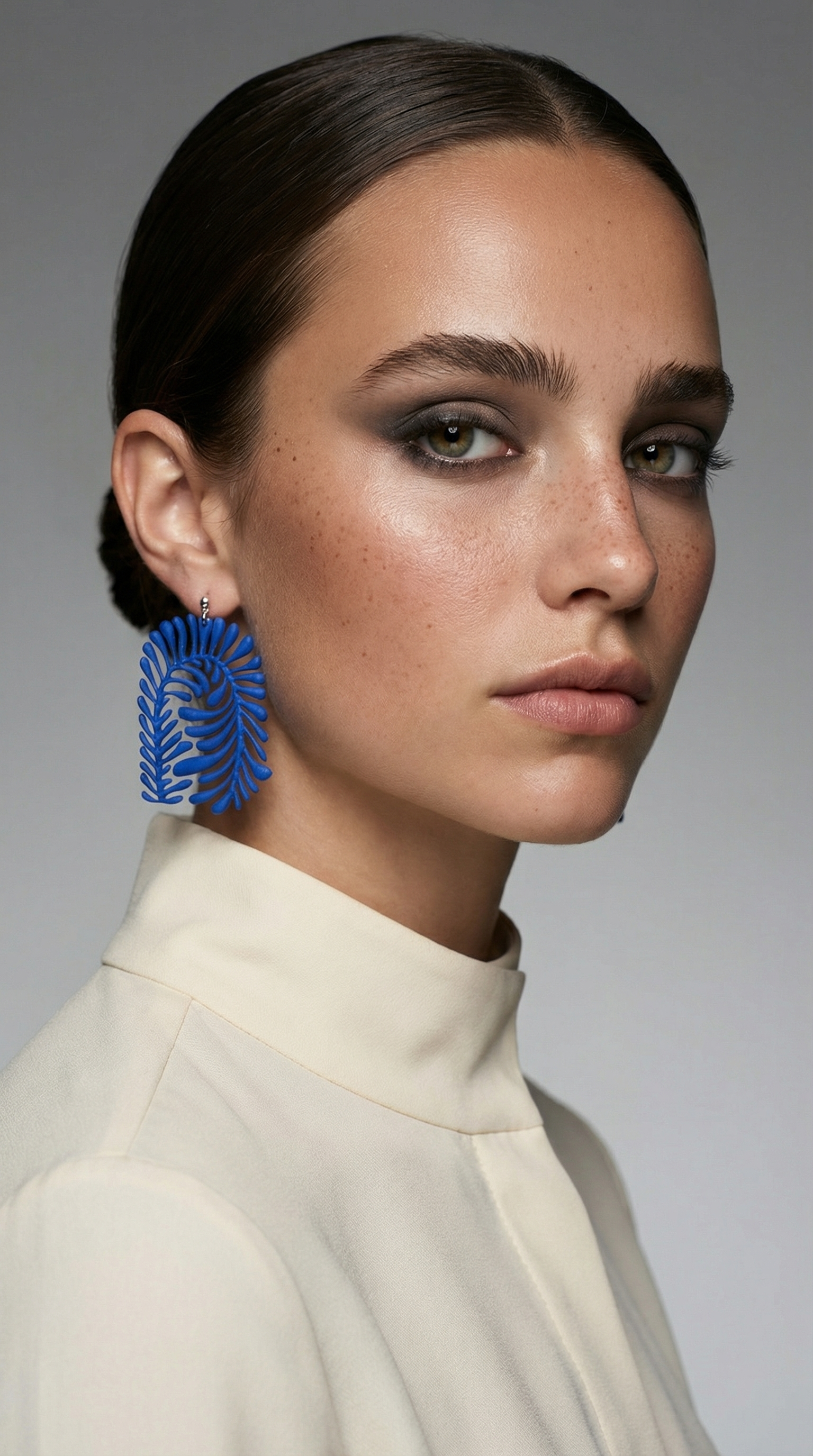 "Les feuilles" - handmade PLA bioplastic earrings - Miette jewelry