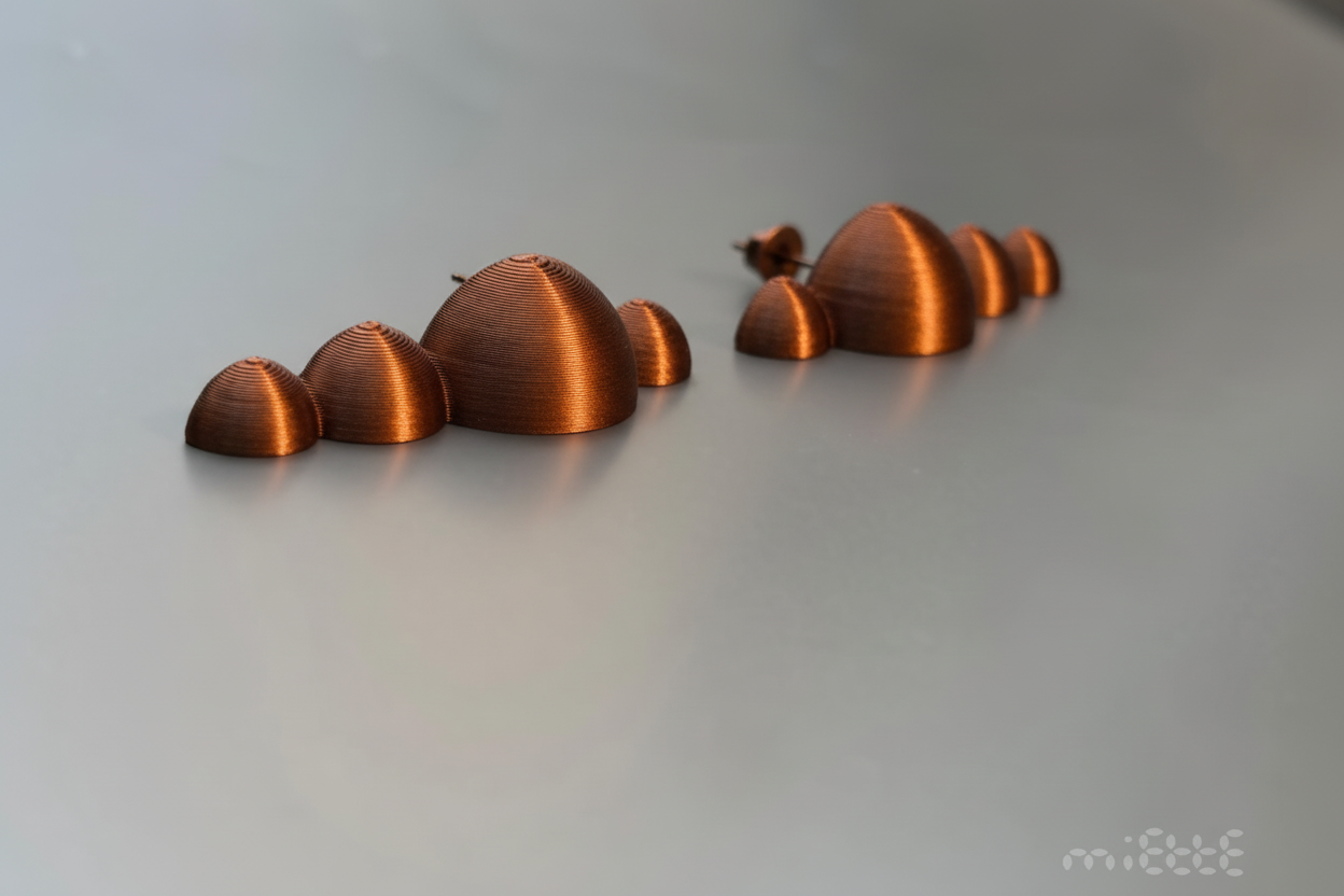 Earring copper sculpture by miette Very lightweight