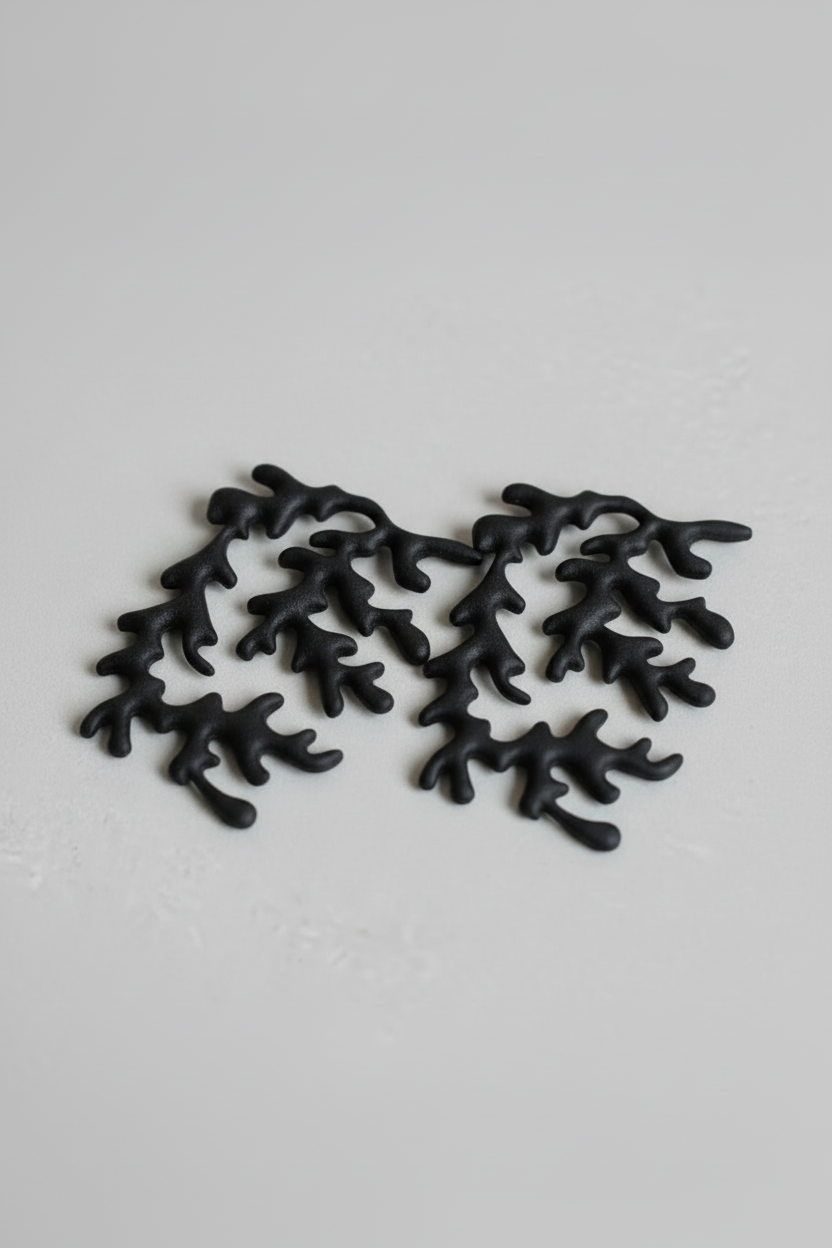 "Les mers" Matisse - handmade PLA bioplastic earrings - Miette jewelry