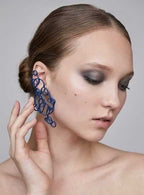 Bijoux d'oreille linéaires  "Bubbles"