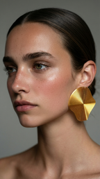 "Topographie" - handmade PLA bioplastic earrings - Miette jewelry