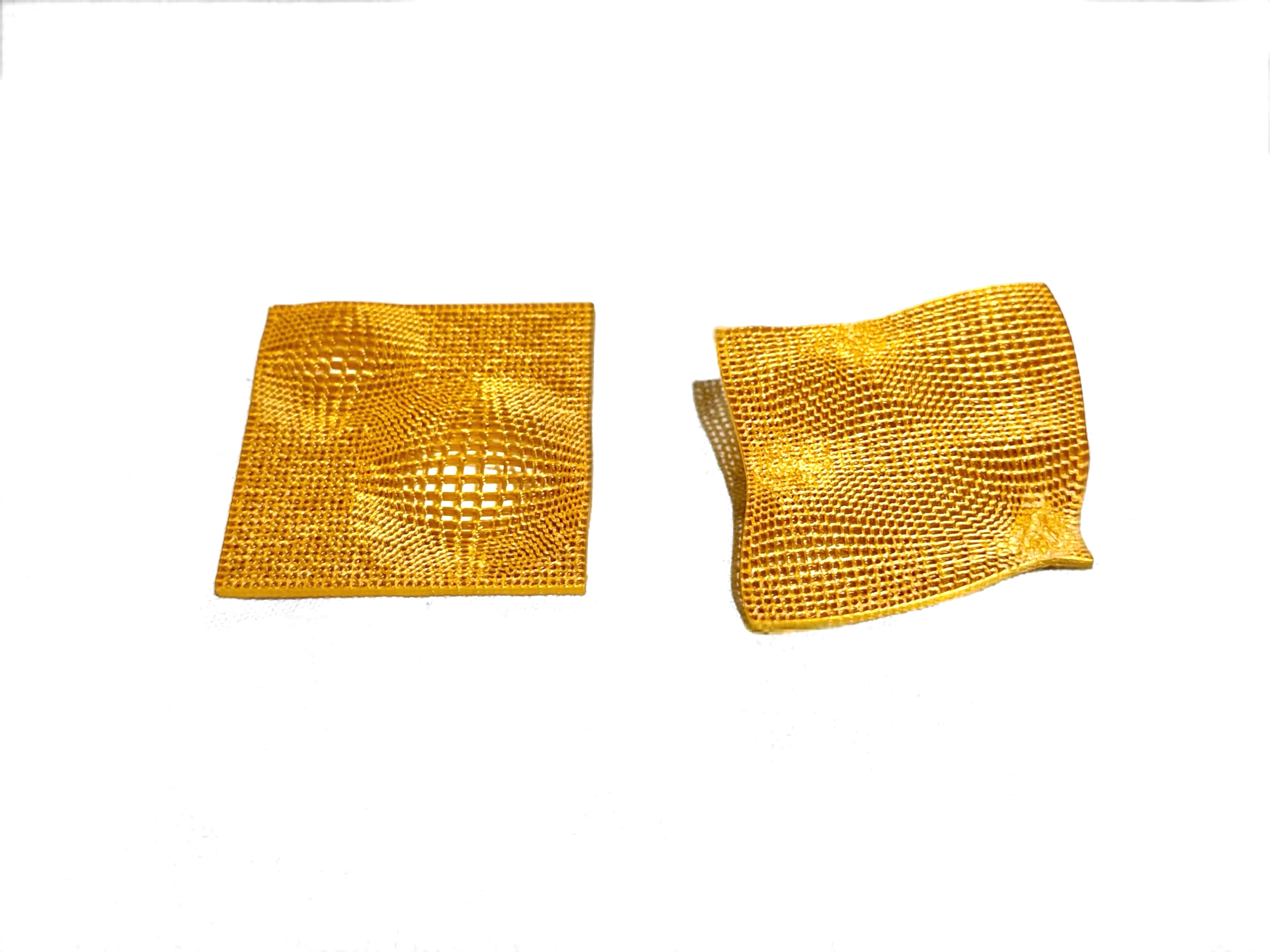 "Toile" - handmade PLA bioplastic earrings - Miette jewelry