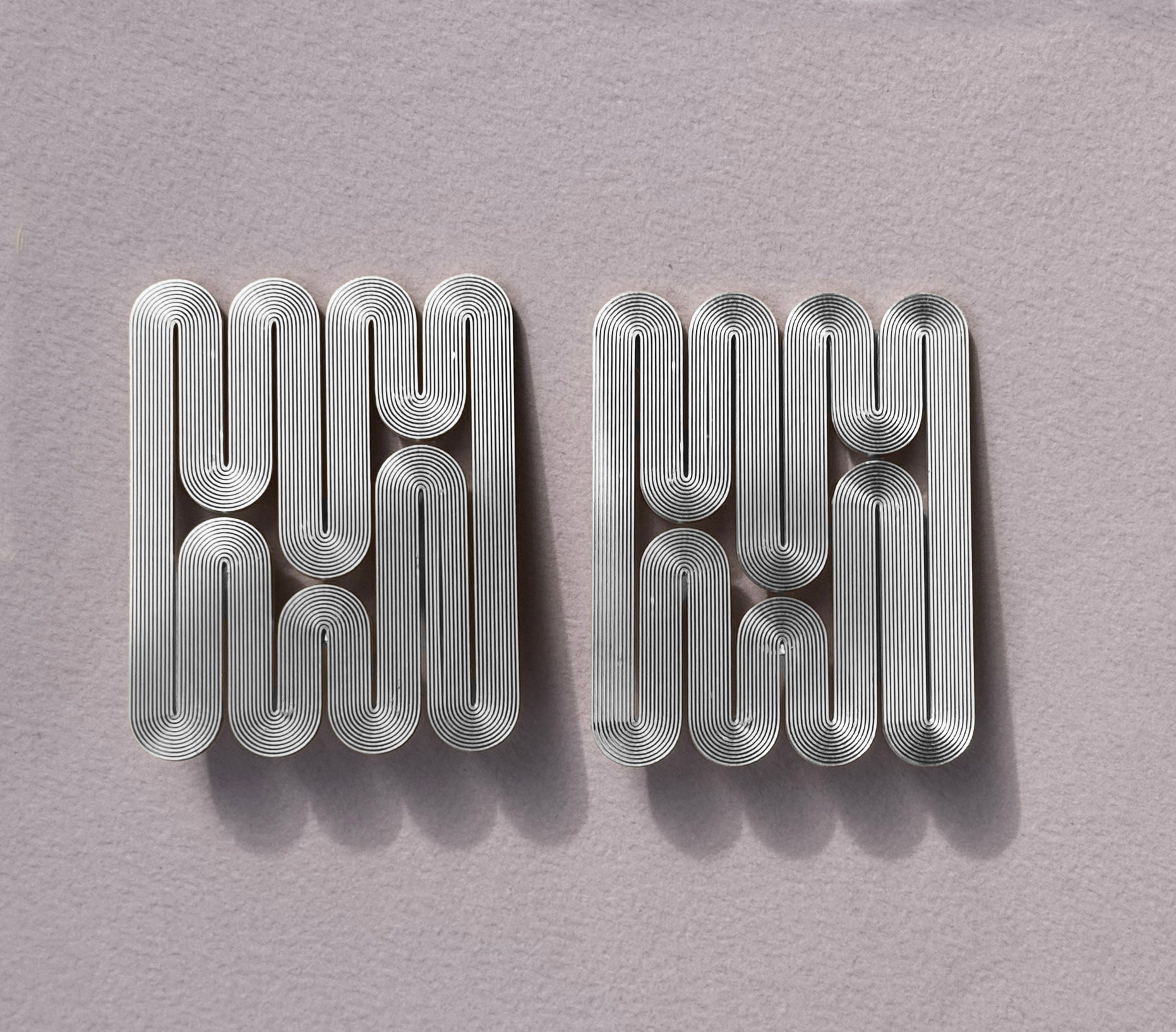 miette earrings NENE linear silver light weight