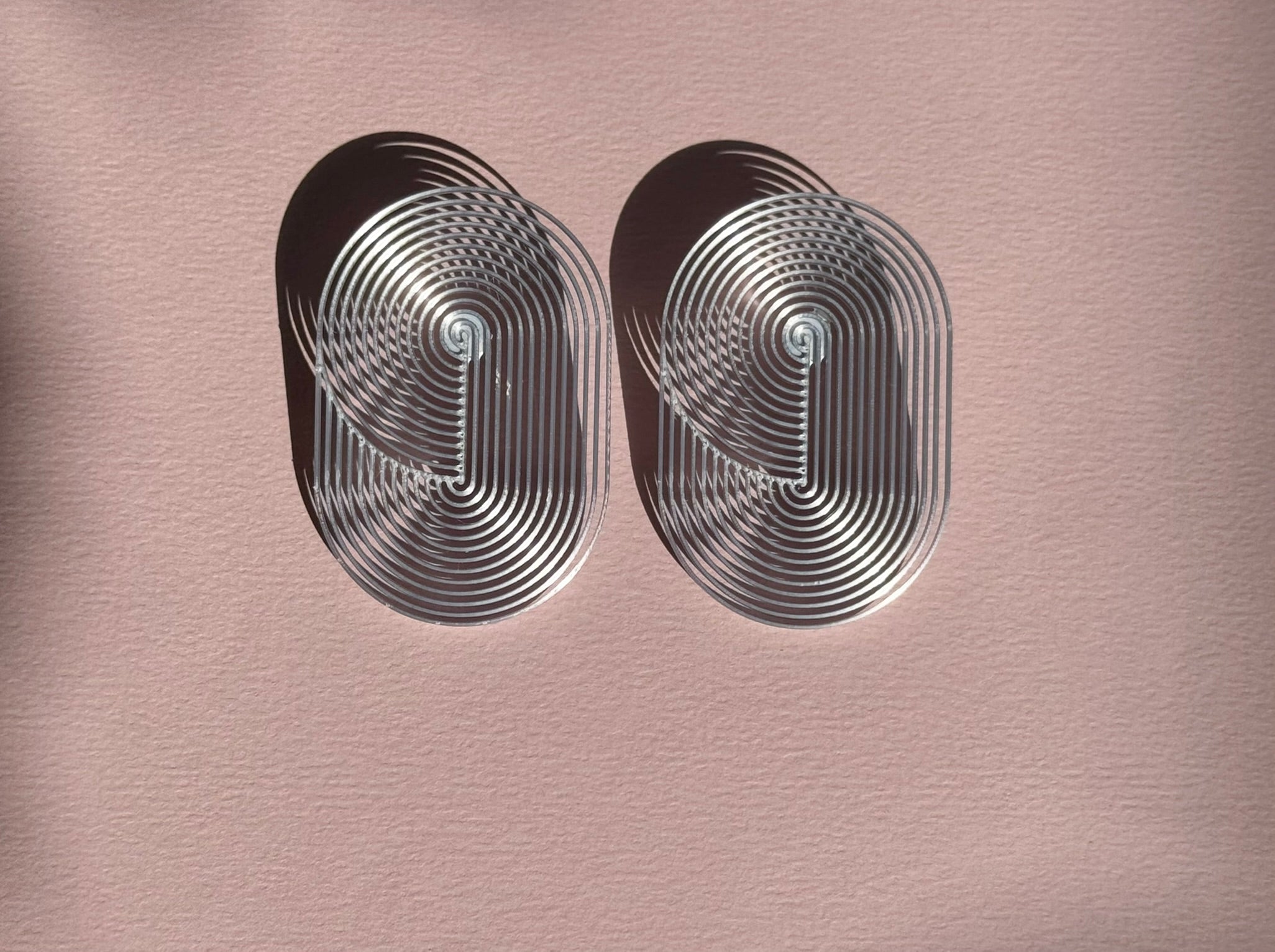 Graphiques "Nœud" - handmade PLA bioplastic earrings - Miette jewelry