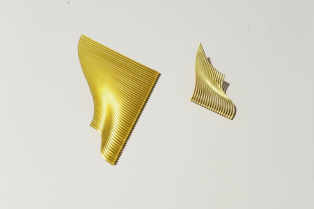 Boucles d'Oreilles Vague Vasarely - eco-friendly PLA bioplastic jewelry - Miette