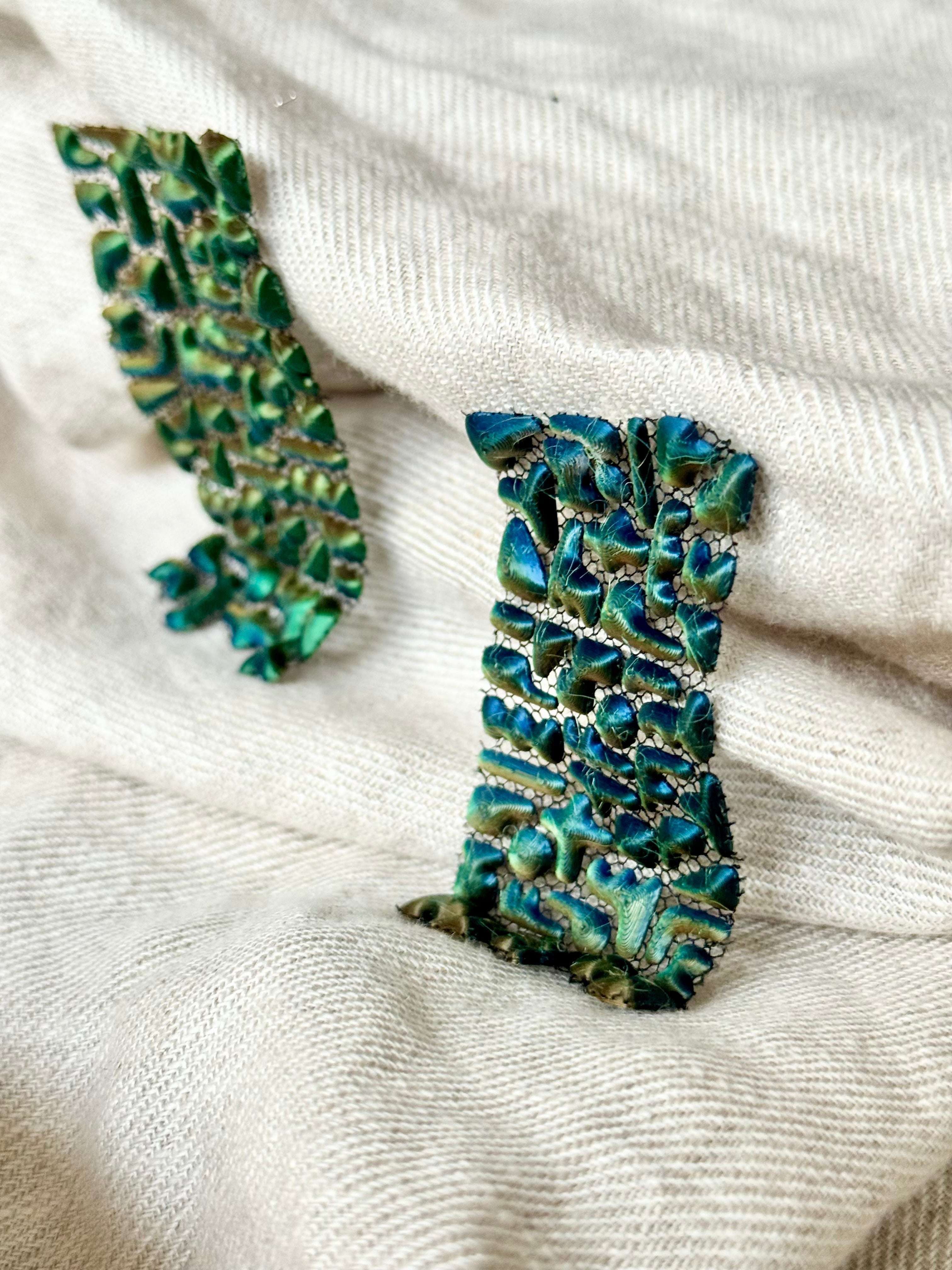 "Paysage de Miró" - eco-friendly PLA bioplastic jewelry - Miette