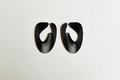 Black art optique eco-friendly earrings