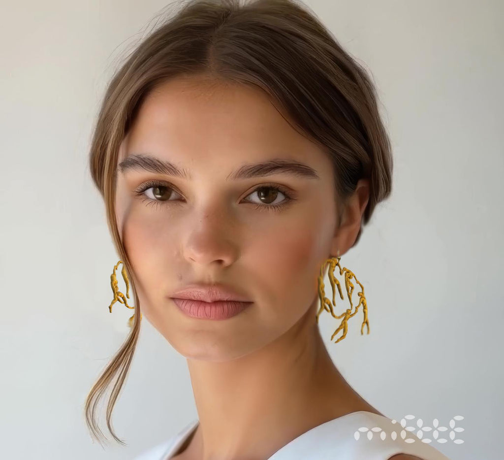 Matisse earrings La Danse- sustainable bioplastic jewelry - Miette