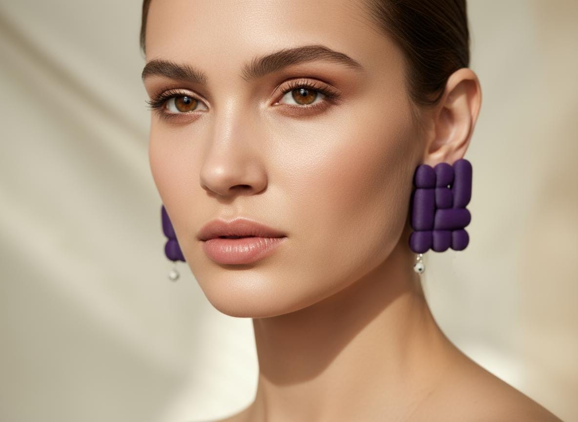 Boucles d'oreilles Brancusi Miette — coloris doré PLA léger hypoallergénique