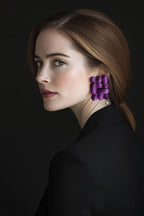Boucles d'oreilles Brancusi Miette — vue principale bioplastique PLA biosourcé