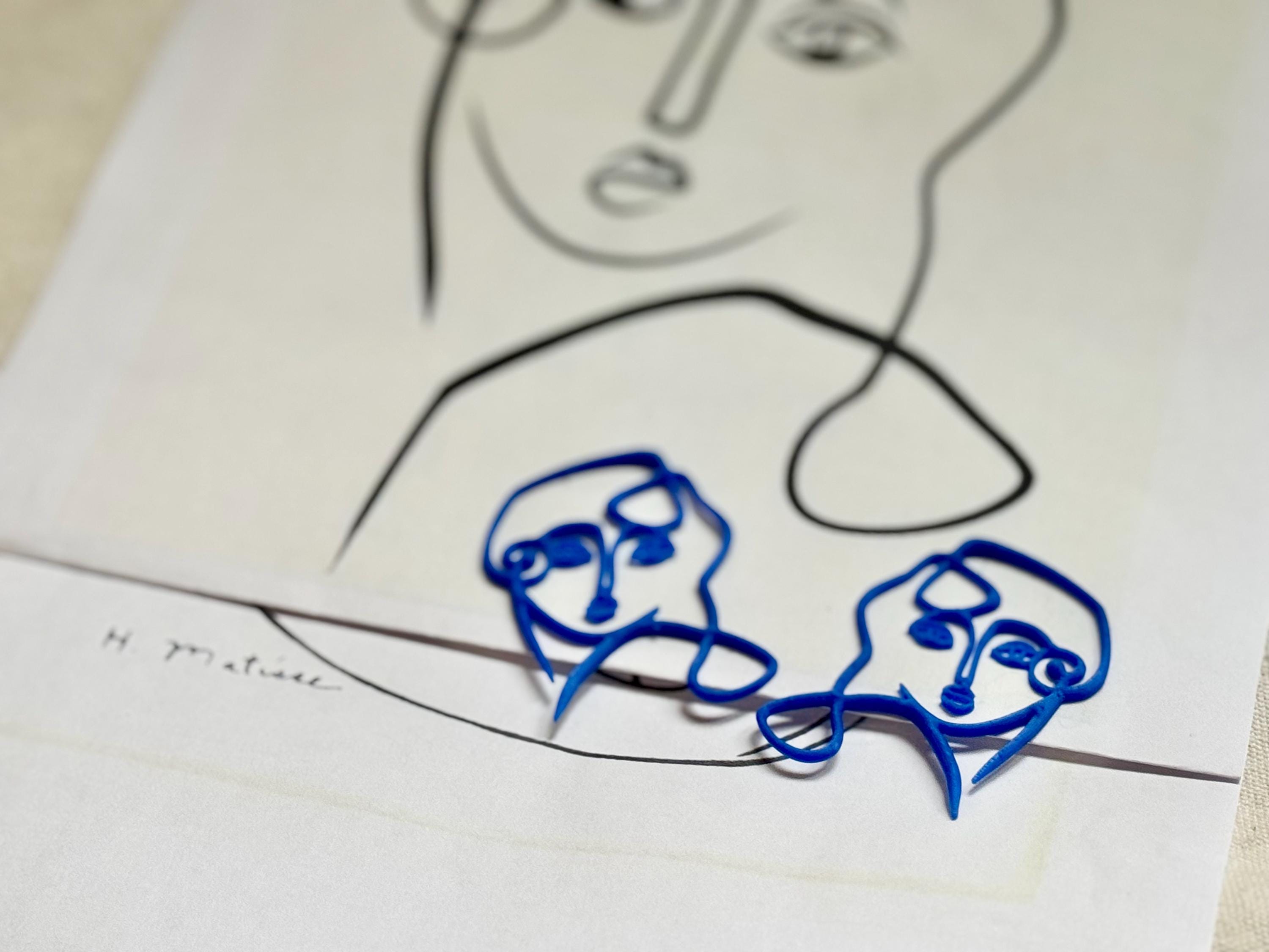 "La Dame" - handmade PLA bioplastic earrings - Miette jewelry