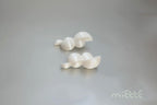 Boucles miette blanc satin