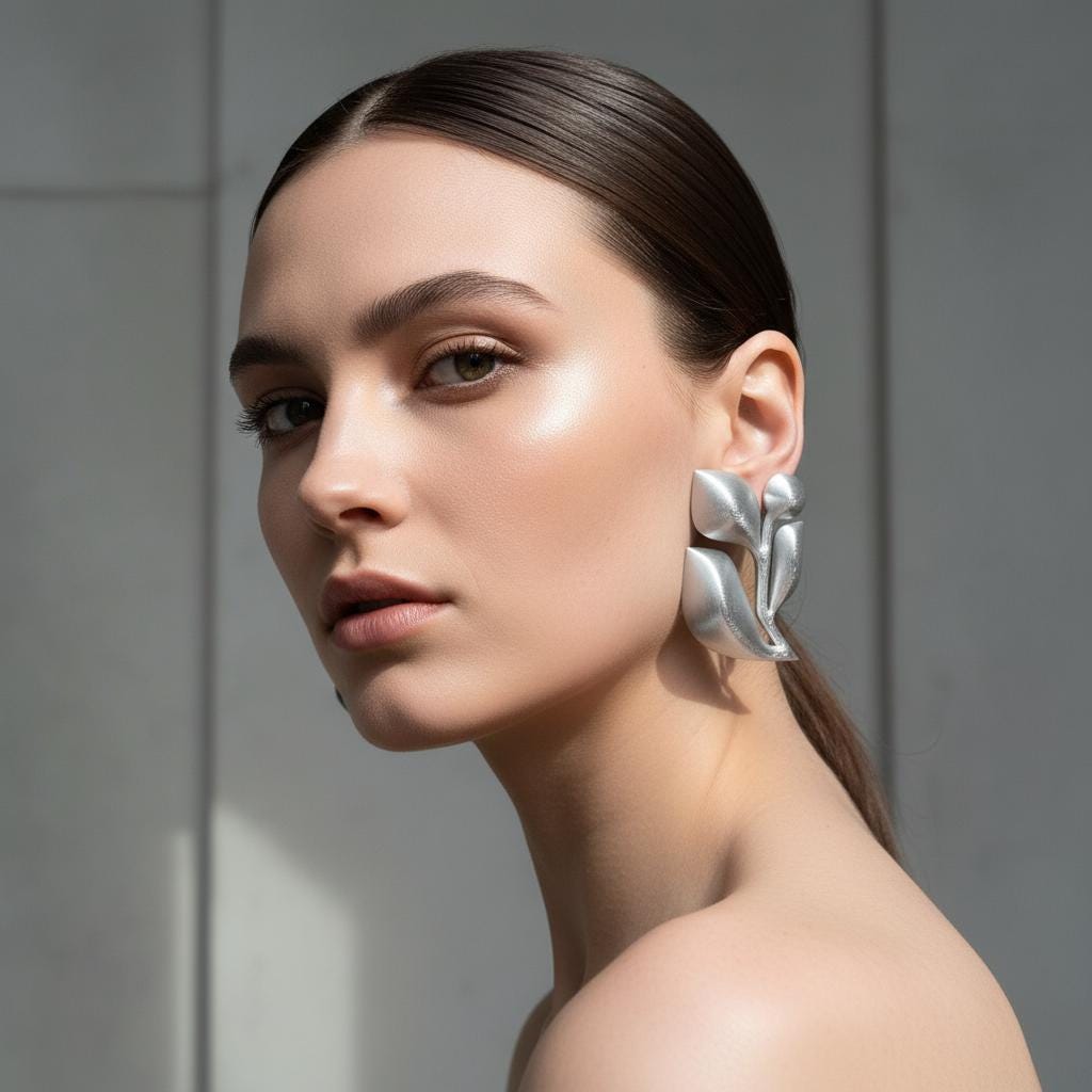 Pivoine Peony silver