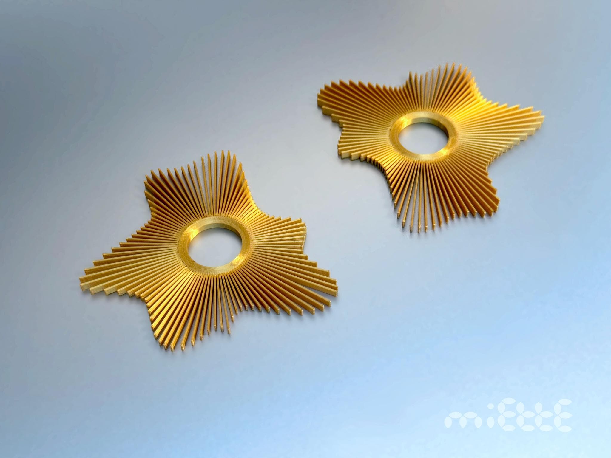 "Soleil" - handmade PLA bioplastic earrings - Miette jewelry